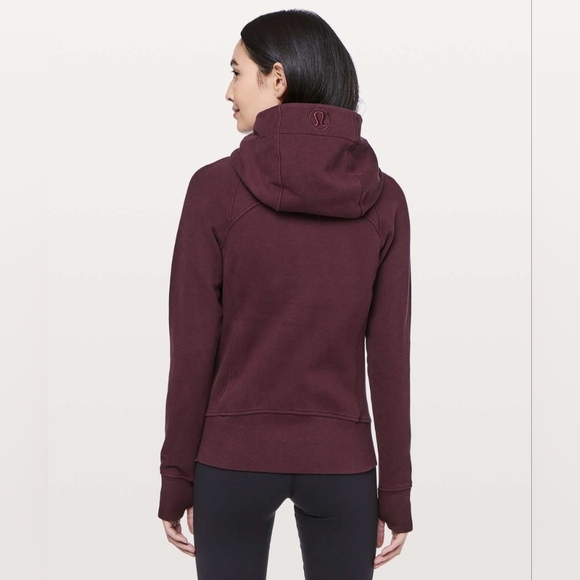 Lululemon Scuba Hoodie Light Cotton Fleece Dark Adobe Size 6 - Picture 3 of 8
